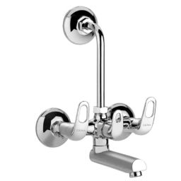 Cera Carbon Brass Chrome Finish Wall Mixer with Bend Pipe for Overhead Shower, F1002401-picture-12