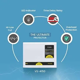 Candes Crystal 4kVA MS-Grey Voltage Stabilizer for 1.5 Ton AC, Working Range: 150 to 285 V image 4