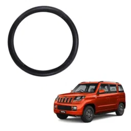 Enexoya PU Leather Black Stichable Steering Cover for Mahindra Tuv300, SC105075 image 2