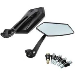 JBRIDERZ White Manual Dual Mirror Rear View Mirror for Bike image 2