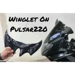 Znee Smart Black Winglet Bike Fairing for Bajaj Pulsar 220 DTS-i image 3