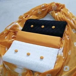 Unstitched Cotton Blend Salwar Suit Material Solid-image-0