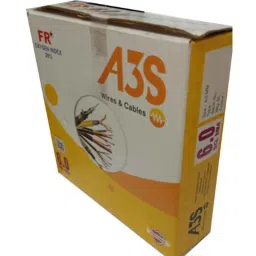 A3S 6 Sqmm White Single Core Multi Strand Heavy Duty FR PVC Housing Wire, Length: 90 m image 3
