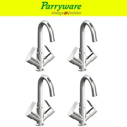 parryware Praseo Center Hole Basin Mixer Tap for hot and cold water set of 4 pic 289 Dual Handle Deck Mounted Faucet for Wash Basin Basin Mixer Faucet-picture-14