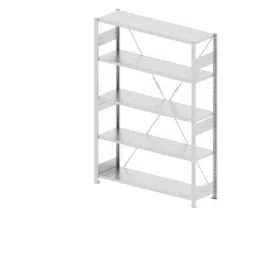 Godrej Altius Lite 1000x600x2500mm Steel Light Grey Storage Rack with 5 Layers (Pack of 2) image 2