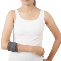 Fidelis Healthcare Elastic Grey Tennis Elbow Support, FA016-3001, Size: L image 2