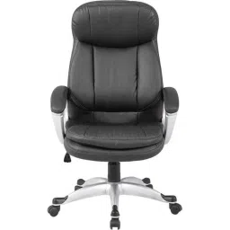 Chair Garage PU Leatherette Black Adjustable Height Office Chair with Back Support, CG138 (Pack of 2)-picture-31
