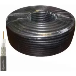 Fybros Black RG-6 CCU PVC Insulated Coaxial Cable, FWC114903, Length: 300 m-picture-43