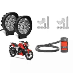 Cartronics 9 Round Cap Led Fog Light with On/Off Switch for Tvs Apache Rtr 160 4 VSet Of 2 Pcs, CAR-83WMCV-picture-20