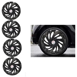 Auto Pearl 4 Pcs 15 inch ABS Black Car Wheel Cover Set for Honda City Ivtec 2016 WCBLK016-picture-37
