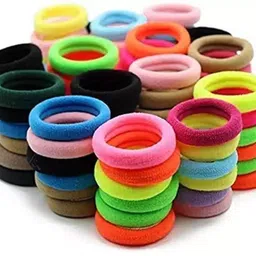 Cotton Wool Soft Bun Rubber Bands for Women/girls Head Band Rubber Band-image-22