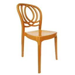 RW Rest Well Oak 4 Pcs Armless Amber Gold Polypropylene Chair Set image 4