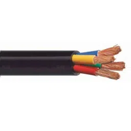 KEI 10 Sqmm 5 Core FRLS Black Copper PVC Insulated Sheathed Multistrand Flexible Cable, Length: 100 m-picture-17