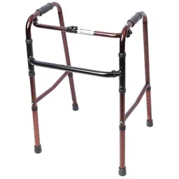 Smart Care Aluminium Bronze Height Adjustable Folding Walker, WC22-picture-34