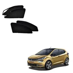 Kozdiko 4 Pcs Polyester Magnetic Zipper Car Sunshade Curtain Set for Tata Altroz-picture-44