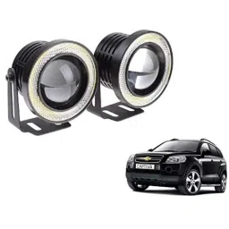 Kozdiko 2 Pcs 15W 3.5 inch High Power White LED Projector COB Fog Light Set with White Angel Eye Ring for Chevrolet Captiva, koz_72659-picture-43