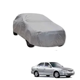 Kozdiko Polyester Car Silver Matty Body Cover without Mirror Pocket for Hyundai Accent-picture-33