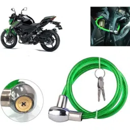 Auto Pearl PVC &a; Plastic Green Heavy Duty Cable Lock for Z400, 360-picture-28