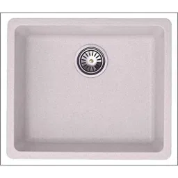 Uken Heavy Duty Quartz Kitchen Sink (21X18) With Accessories(21/18-Qu-Gr-St-5) White-image-68