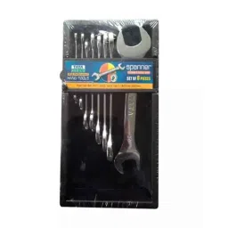 Tata Agrico SPD015 6x7-20x22mm CrV Silver Open Ended Spanner Set-picture-15