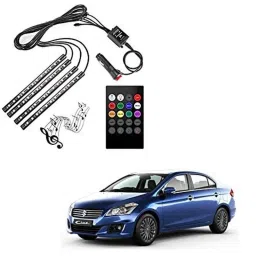Kozdiko 48 LED 12V RGB Music Controlled Car Interior Atmosphere Light Kit without Sound Active Function &a; Wireless Remote Control for Maruti Suzuki Ciaz Facelift 2018-Present-picture-13
