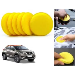 Auto Pearl Polyurethane Beige Washing &a; Waxing Polish Foam Sponge for Kicks (Pack of 6)-picture-10