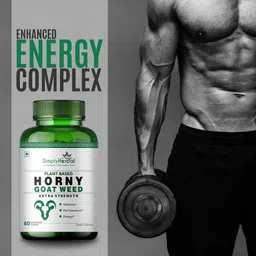 simply herbal Horny Goat Weed Extract With Maca - 800 Mg - 90 Capcules image 5