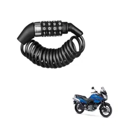 Kozdiko Plastic Black Resettable Password Multi-Use Cable Lock for Suzuki V Storme-picture-31