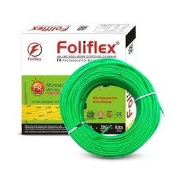 Foliflex Safety 6 Sqmm Green Single Core FR Multistrand PVC Flexible Wire, Length: 90 m-picture-22
