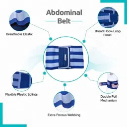 BeatXP Cotton Abdominal Support Belt, Size: L, GHVMEDORT025 image 5