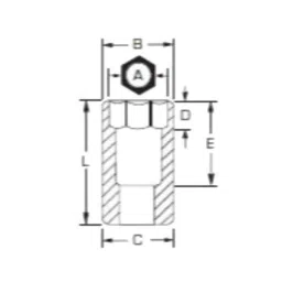 Proto 5/8 inch 6 Point Full Polish 3/8 inch Drive Super Short Socket, J5220HS image 2