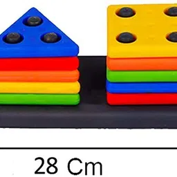 bhvmey Creative Buildings Geometric Shape Blocks Games for Age 3+ Boys image 2