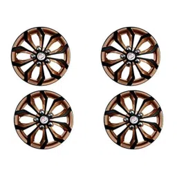Auto Pearl 4 Pcs 12 inch ABS &a; Plastic Black &a; Copper Press Type Fitting Car Wheel Cover Set for Maruti Alto 800-picture-38