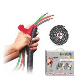 Noveau Safe-T-1ST 16mm 1.5mm Virgin HDPE Black Cable Zipper with Colour Box, NSFZ16BK1105 (Pack of 2)-picture-15