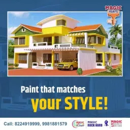 Magic Paints Cem Plus 5kg Apricot Matte Finish Decorative Waterproof Cement Paint image 2