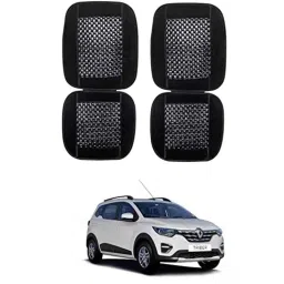 Kozdiko 2 Pcs Wooden Bead &a; Nylon Black Seat Cover Set for Renault Triber-picture-14