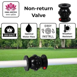 Kamal Agrotech 2.5 inch PVC Non Return Valve with Flange for Agriculture &a; Industrial Use image 3