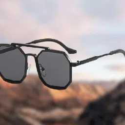 rich club UV Protection Retro Square Sunglasses (54) image 1