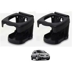 Kozdiko Plastic Black Foldable Drink &a; Bottle Holder for Nissan Micra (Pack of 2)-picture-27