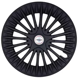 Prigan 4 Pcs 15 inch Polypropylene Matt Black Press Fitting Car Wheel Cover Set for Hyundai Verna-picture-35