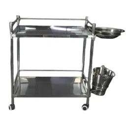 Procare 710x460x810mm 50mm 4 Wheel Stainless Steel Dressing Trolley, PRO130-image-10