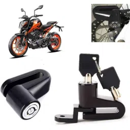 Auto Pearl Steel Black Heavy Duty Anti-Theft Disc Brake Lock for Duke 200, Lock_466-picture-36