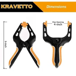 Kravetto 9 inch Nylon Spring Clamp (Pack of 4) image 4