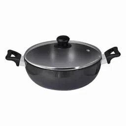 Baltra 3L Aluminium Black Induction Base Hard Anodised kadhai with Lid, BHA-107-picture-34