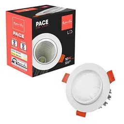 Fybros Pace 10W Aluminium Warm White Round LED COB Down Light, FLS5763E (Pack of 5)-picture-31