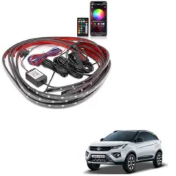 Kozdiko 12V Car Underbody Multicolor LED Strip Light Set with Wireless Remote for Tata Nexon EV-picture-21