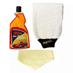 3M Car Cleaning Shampoo 1L, Microfiber Wash Mitt, Microfiber Cloth 12x14 inch-picture-39