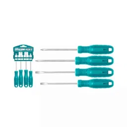 Total THTDC250401 40 Cr-V Silver &a; Blue Multipurpose Portable Screw Driver-picture-40