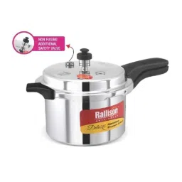 Rallison Deluxe 5.5 Litre Aluminium Pressure Cooker, RS045 (Pack of 3) image 2