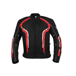 Biking Brotherhood Red Cordura &a; Mesh Panel Xplorer Riding Jacket, Size: XL-picture-23